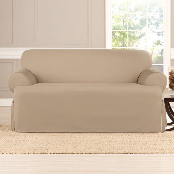 Sure Fit Cotton TCushion Loveseat Slipcover & Reviews Wayfair